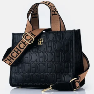 Brand Retro Women's Fashion High Quality Short Coin Purse Zipper Letter Print Bag Large Capacity Crossbody Bag Carolina Herrera